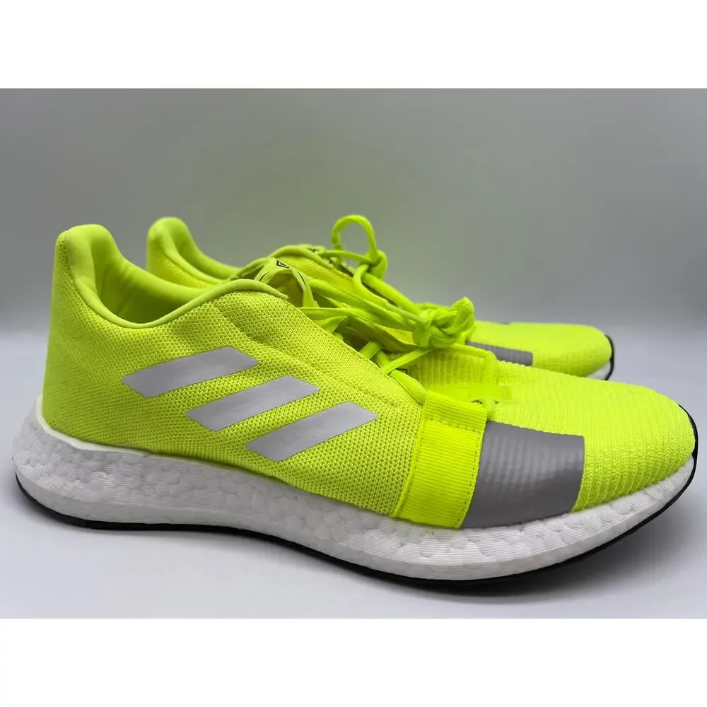adidas Men's Senseboost GO Running Shoes Neon/Yellow Sneakers EF1580 Size 9.5